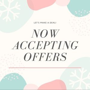 REASONABLE OFFERS WELCOME!!!